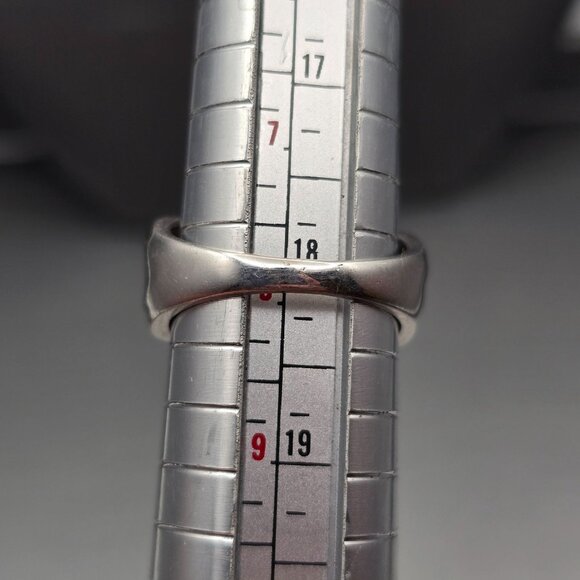 STS Sterling Silver Black Spinel Cathedral Ring Size 8 Ornate Filigree 10g - Picture 15 of 16